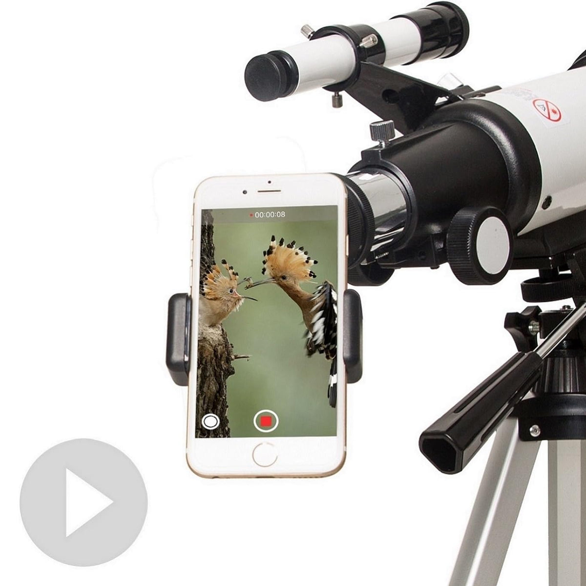 Gskyer Telescope, 70mm Aperture 400mm AZ Mount Astronomical Refracting Telescope for Kids Beginners - Travel Telescope with Carry Bag, Phone Adapter and Wireless Remote.