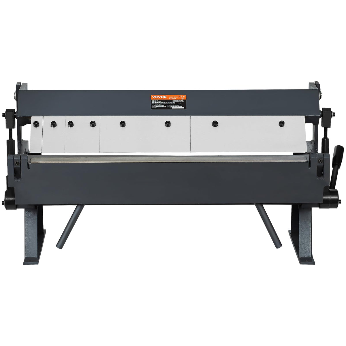 VEVOR Box and Pan Brake, 24in, Portable Metal Bender with 0-135° Bending Angle, Capable of Handling 20 Gauge Low Carbon Steel & 14 Gauge Aluminum, with 5 Adjustable Fingers for Sheet Metal Bending