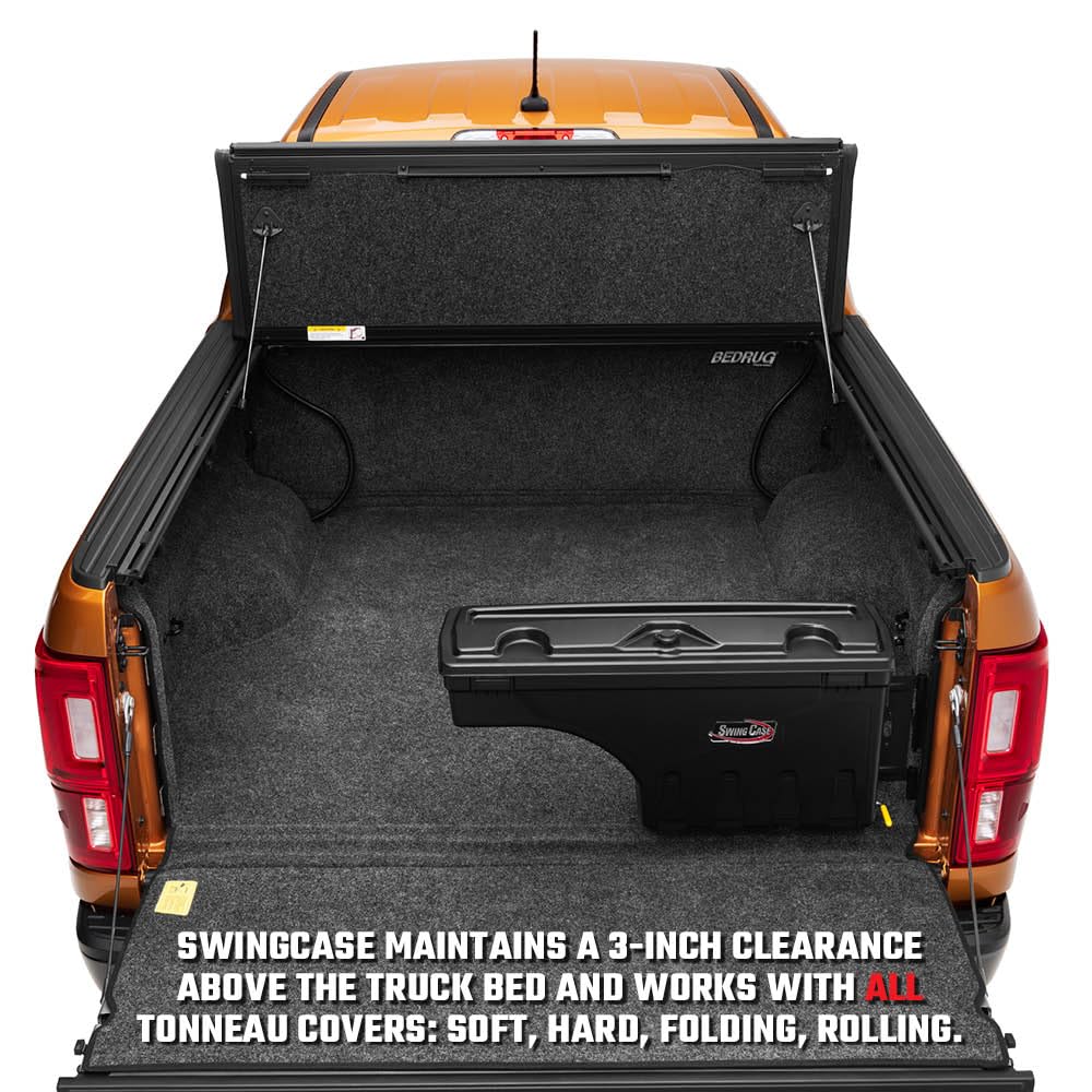 RealTruck UnderCover SwingCase Truck Bed Storage Box | SC100D | Fits 2007 - 2019 Chevy/GMC Silverado/Sierra 2500/3500HD Drivers Side