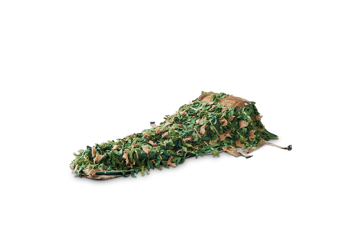 Rig'Em Right Waterfowl Xtreme Ghillie Layout Blind Field Green Cover - Incluldes Stubble Straps and Made of Heavy Duty Weather-Shedding Material to Keep You Dry (Green)