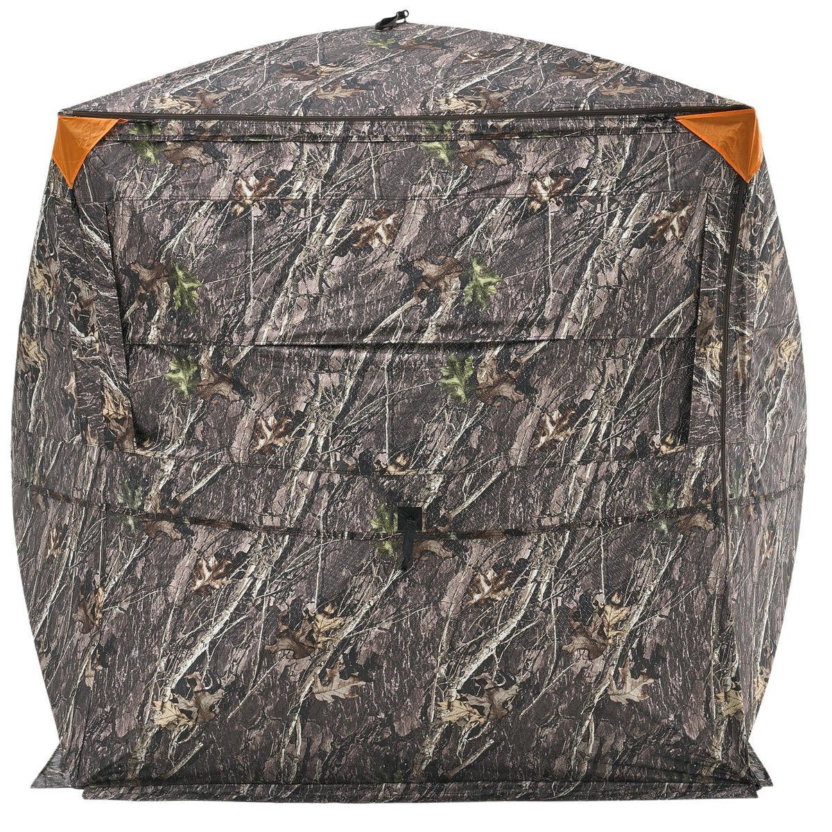 VEVOR Hunting Blind,See Through Ground Blinds with Carrying Bag, 360 Degree Portable Camouflage Tent,Durable Concealed Shelter with Silent Side Door and Window, for Turkey and Deer (4-5 Person)
