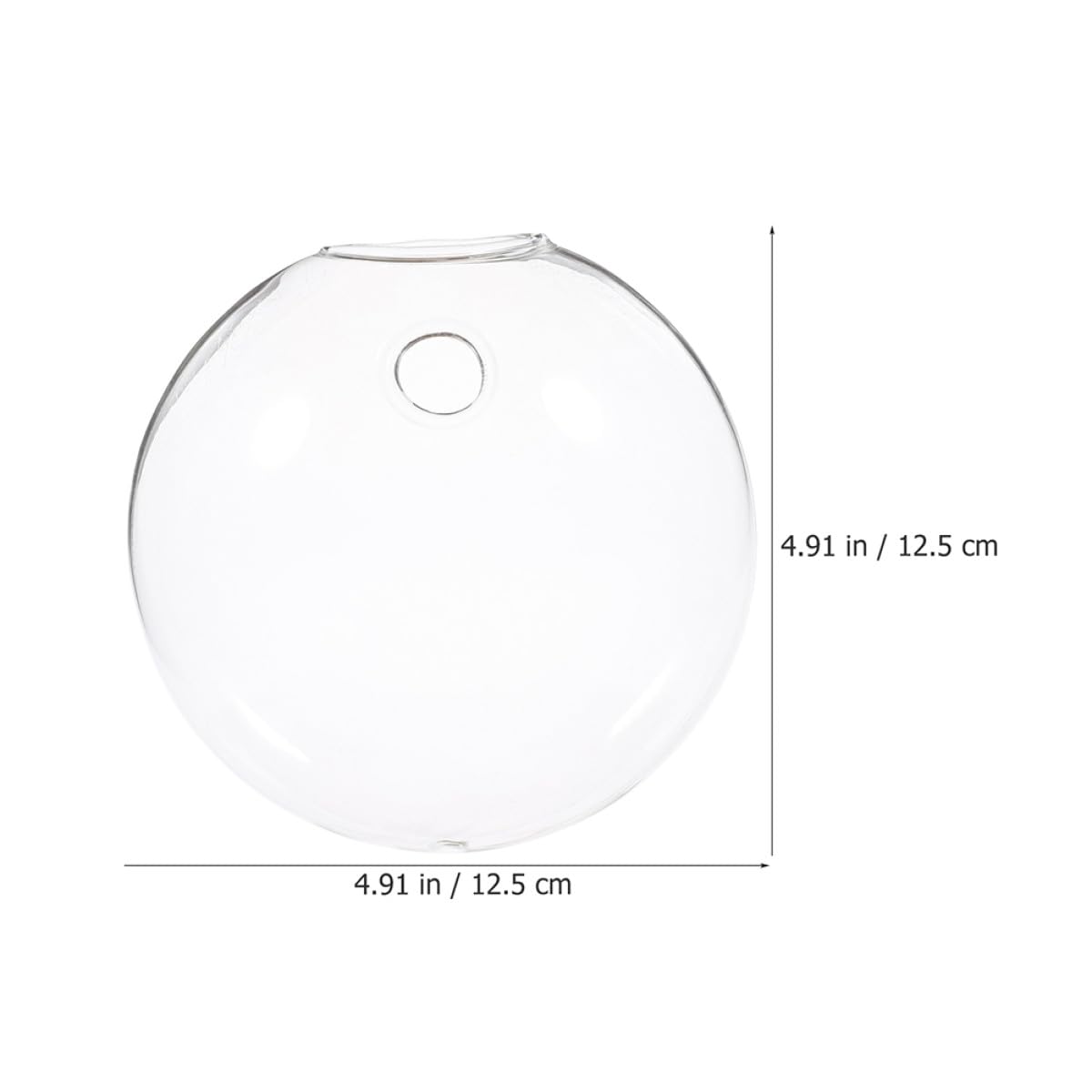 BESTonZON 6pcs Wall Mounted Glass Hanging Vases for Indoor Plants Hydroponic Terrarium Bottles Small Glass Containers for Balcony Home Décor