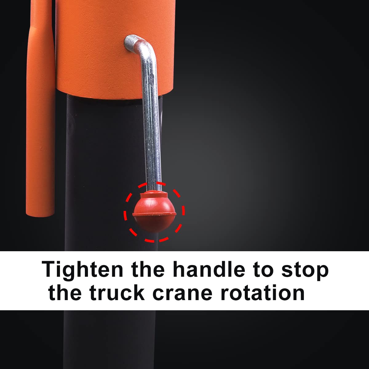 RUGCEL WINCH New 1100lb Folding Truck-Mounted Crane, with Electric Winch 3500 lb 12V, Painted Steel Pickup Truck Jib Cranes 360 Swivel Lift Electric Hoist