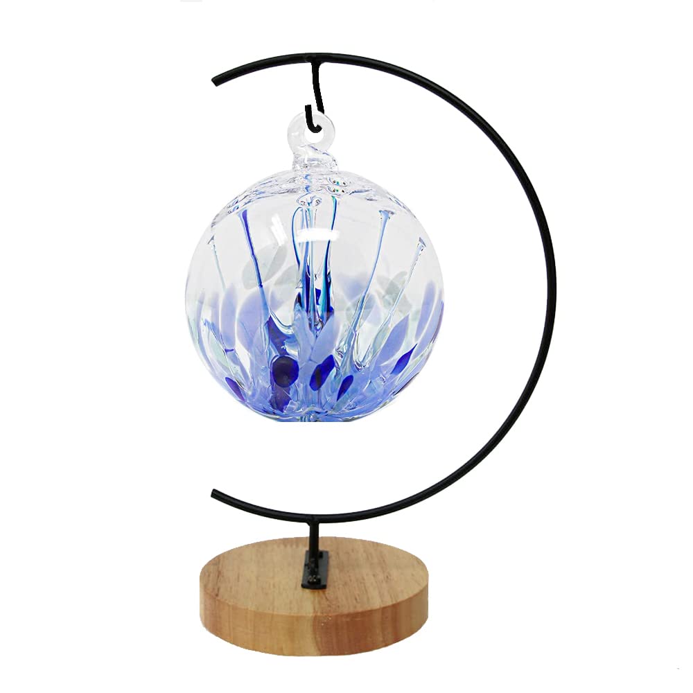 WOCTDTHW Ornament Display Stand Holder Iron Hanger for Chrismas Hanging Glass Globes (C Shape 1 Pcs)
