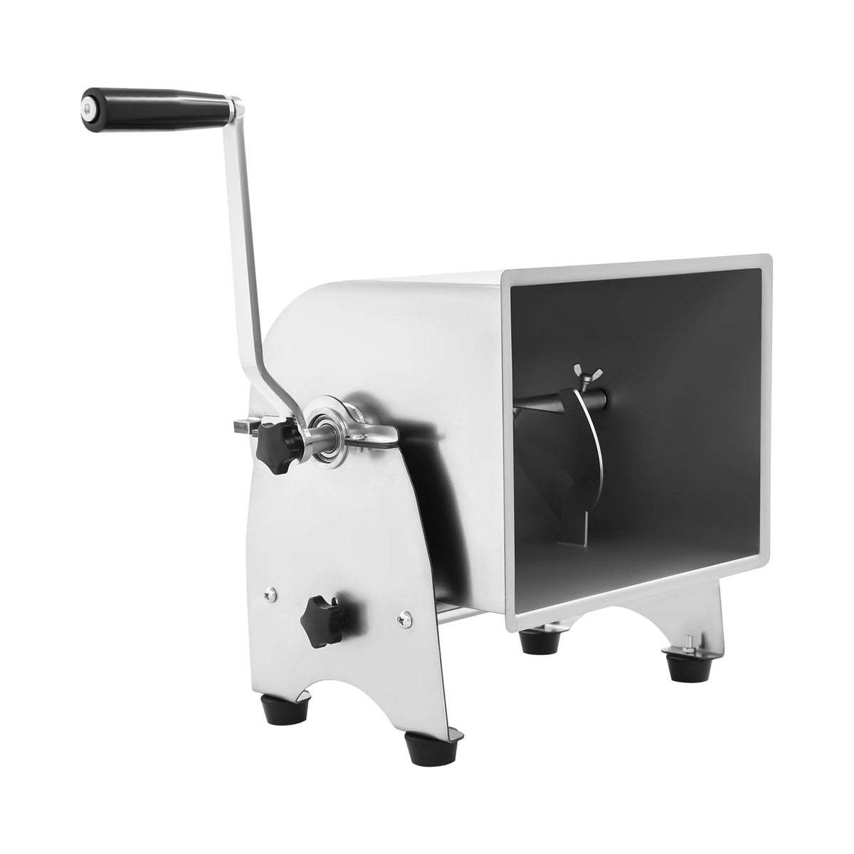 Meat Mixer, 22/44lbs Manual Stainless Steel Tilt Tank Hand Crank Sausage Mixer Machine Commerial Food Mixer with Removable Paddle for Home Deli Butcher Mixing Vegetables Spices (Tilt-type, 22lbs)