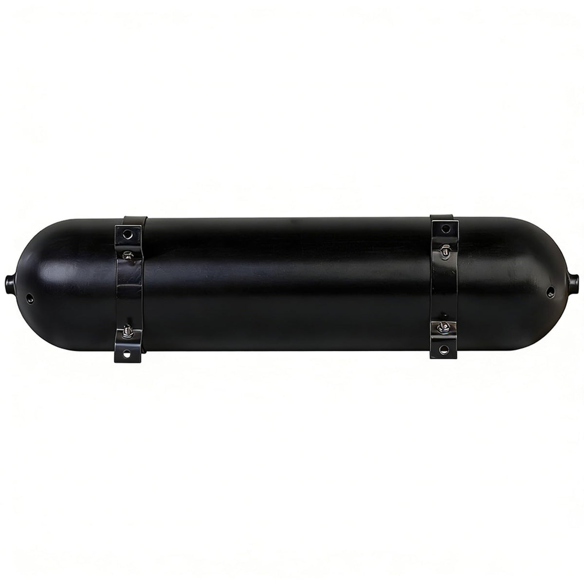 ZHSYMX Air 4.2 Gallon (18 Liter) 6 Ports Seamless Aluminum Air Tank for Air Ride Suspension Car Train Truck Horn Black