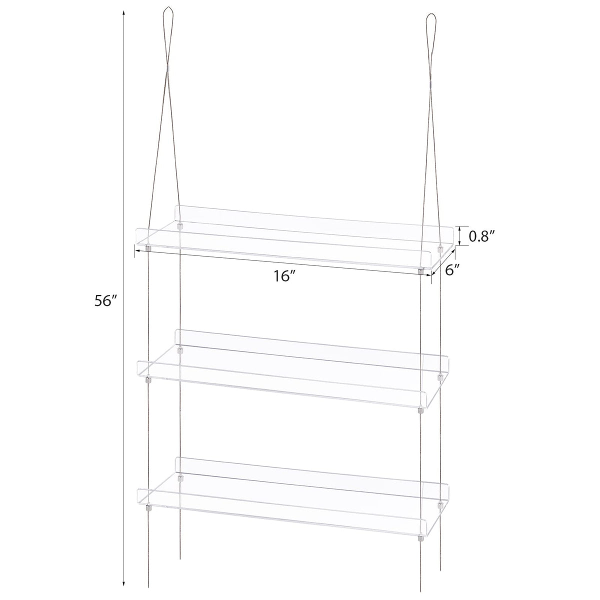 Sumerflos 3-Tier Acrylic Window Boxes Plant Shelves for Windows, Acrylic Hanging Window Plant Shelves, Indoor Windows Wall Hanging Plant Stand Flower Display Shelves