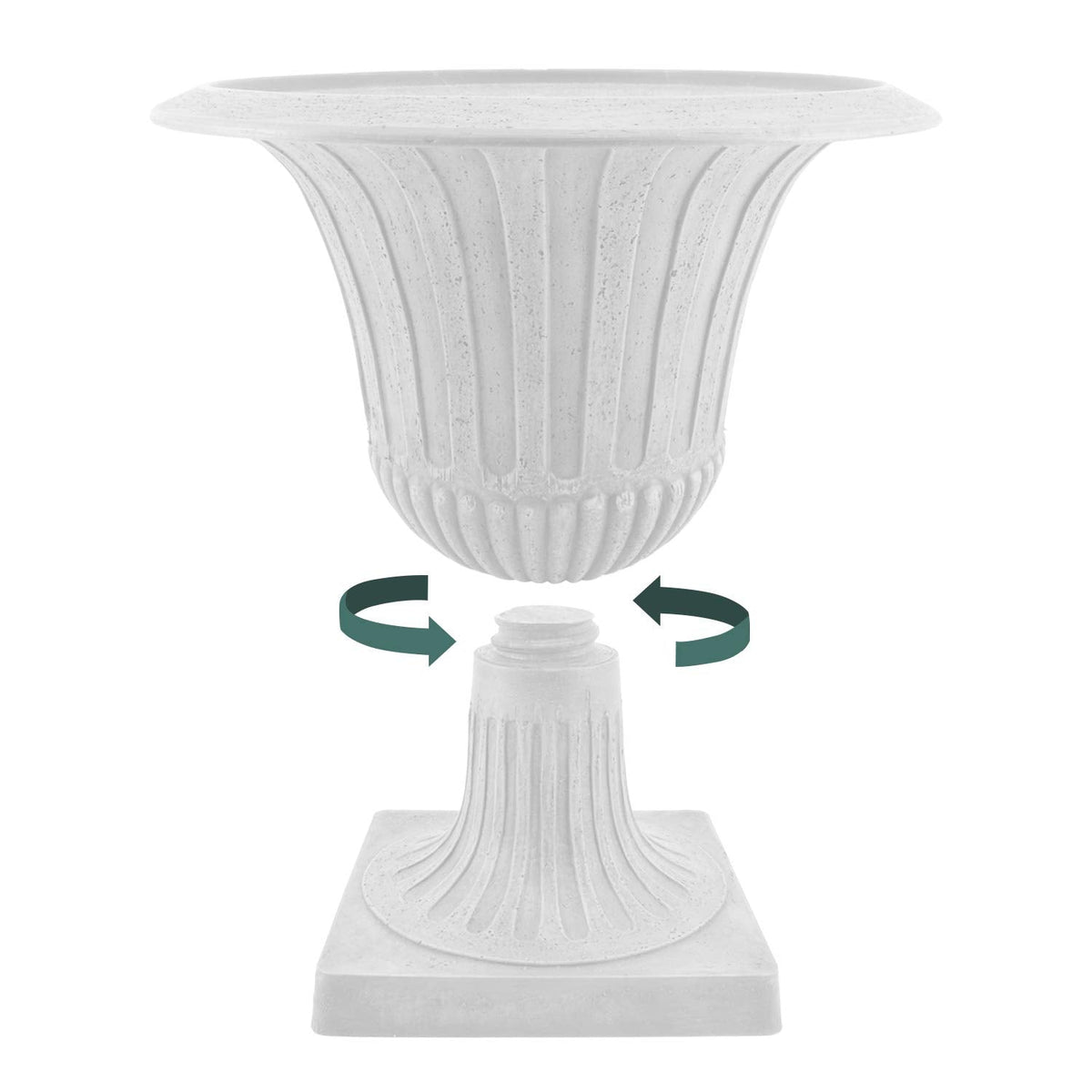 Arcadia Garden Products G50BK, Black Worthington Urn