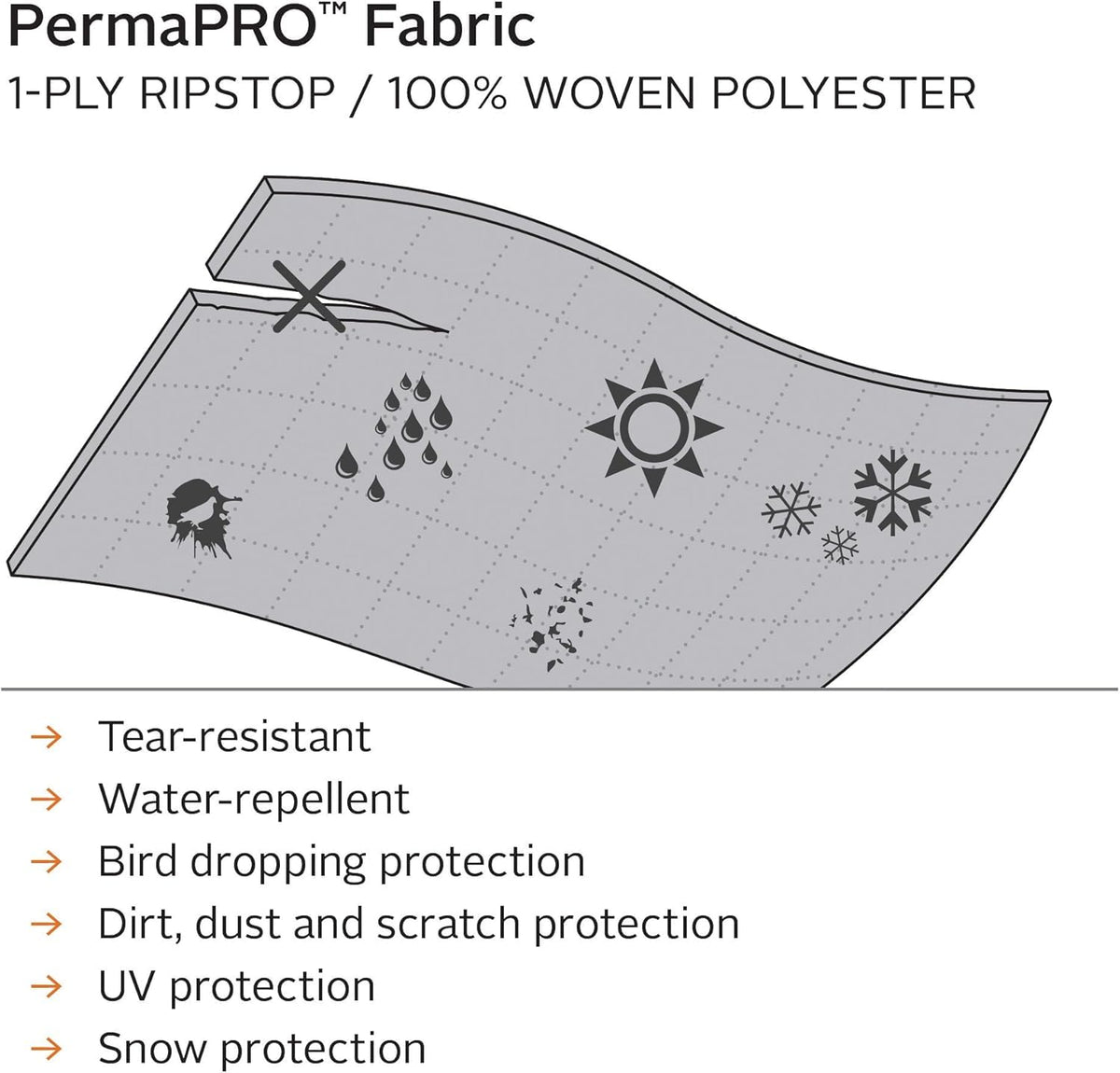 Classic Accessories Over Drive PermaPRO Molded Fiberglass Travel Trailer Cover, Fits 10'1" - 13' RVs, RV Cover, Camper Cover, Travel Trailer Cover