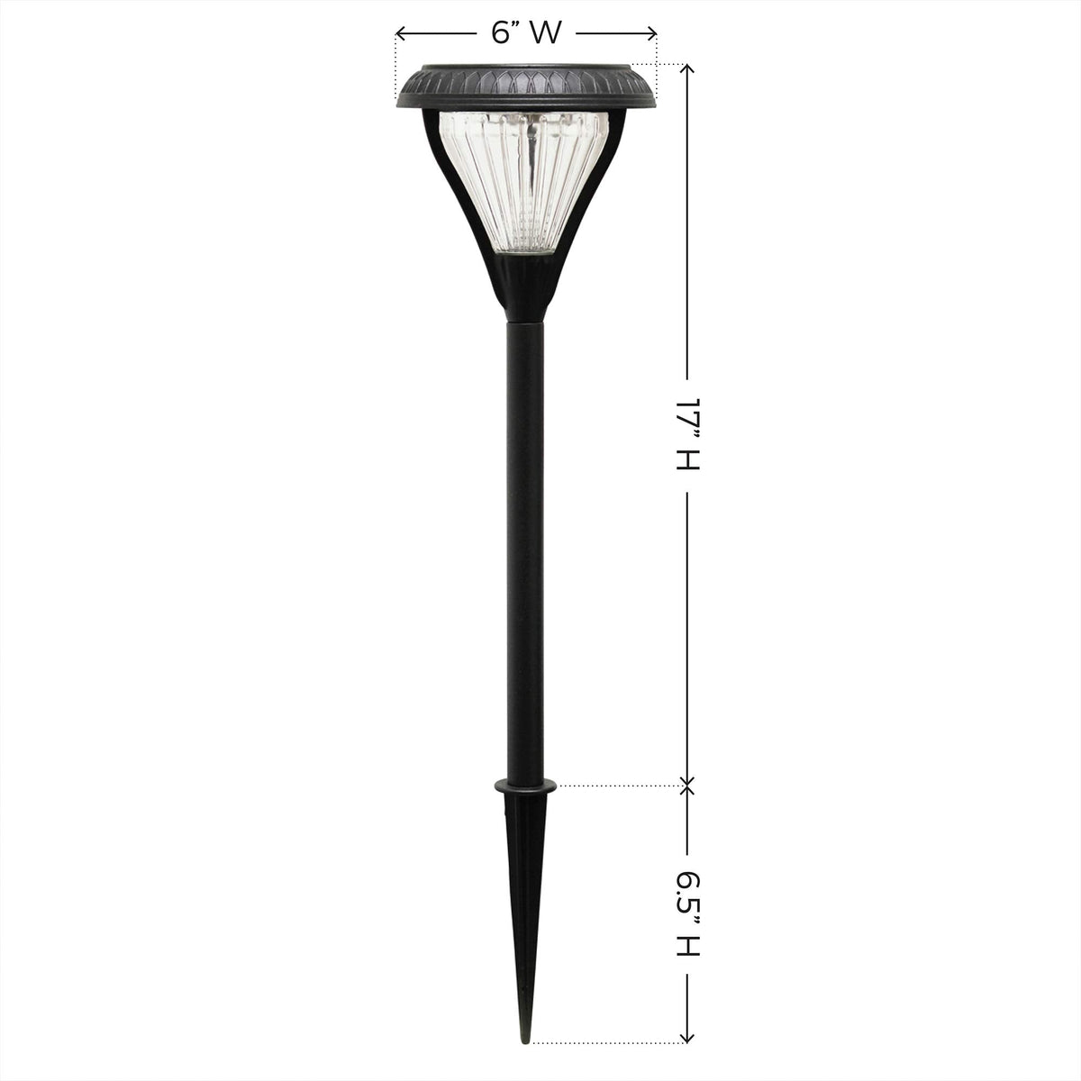 Gama Sonic Premier Outdoor Pathway Garden Landscape Light with 2 Color LEDs, Warm White and Bright White, Black, Heavy Duty Cast Aluminum, 50 Lumens, 4-Pack (239iP490080)