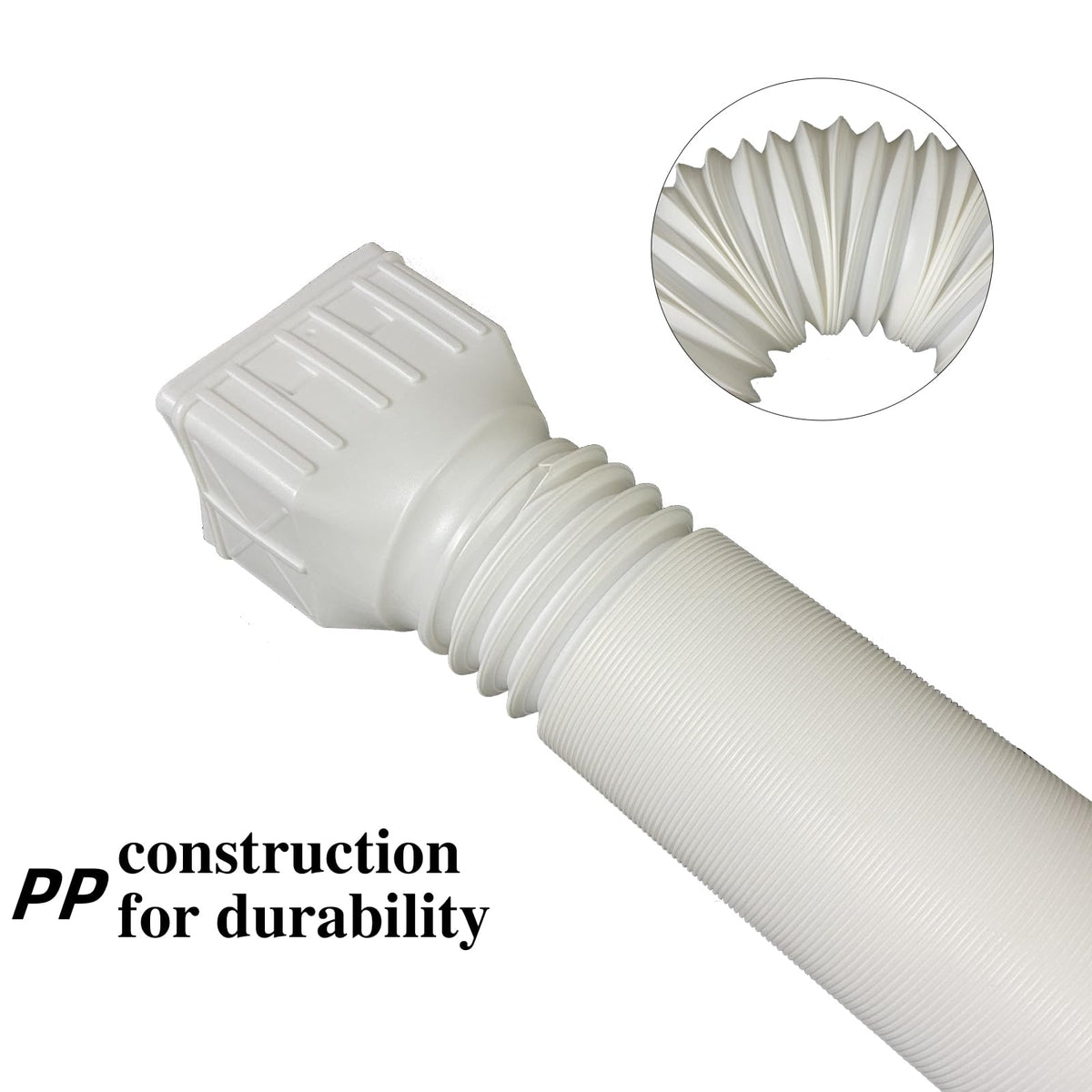 3 pack Flexible Rain Gutter Downspout Extensions,Drain Downspout Extender,Gutter Extension Flexible,Down Spout Drain Extension Pipes,Extendable from 21 to 60 Inches (3pcs brown)