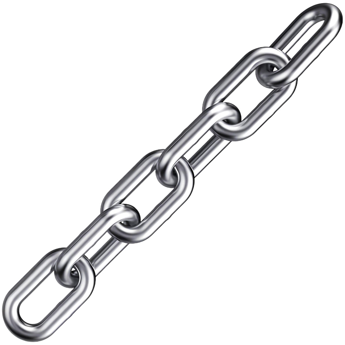 Stainless Steel Chain, Lsqurel 3/8inch Heavy Duty Chain Link Chain 6.5feet Safety Chain Utility Chain Metal Chain for Indoor and Outdoor