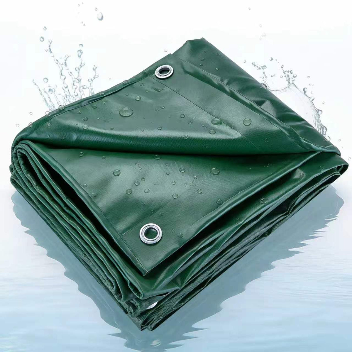 NORSGATEN 22 Mil Heavy Duty Vinyl Tarp, 20x20 FT Fully Waterproof Reversible Poly Tarp with Metal Grommets, All-Weather Fade Resistant Outdoor Cover for Equipment, Truck, Roof & Woodpile,Garden Plants