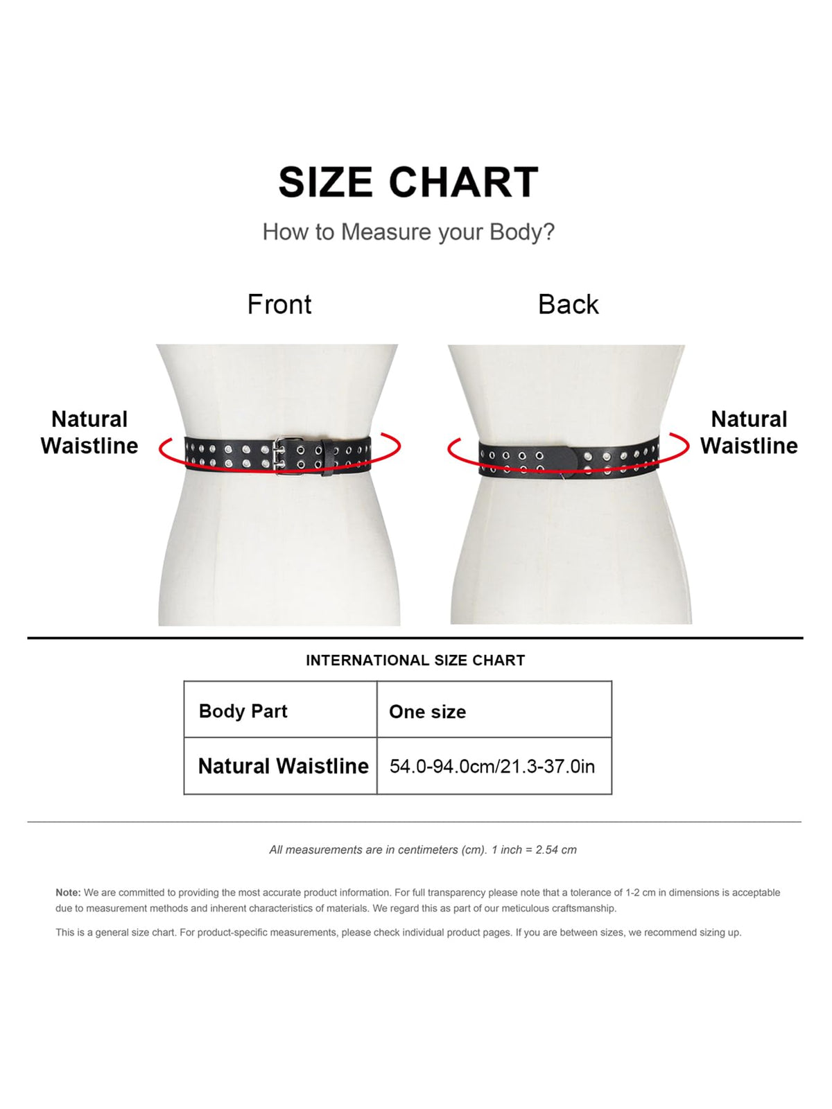 WARANDOD Punk Belt Black Leather Fashion Rock Versatile Casual Buckle Rivet Cowboy Style Faux Leather Emo Belt Woman Harness for jeans, dress(Fit Waist 21.3-37in)