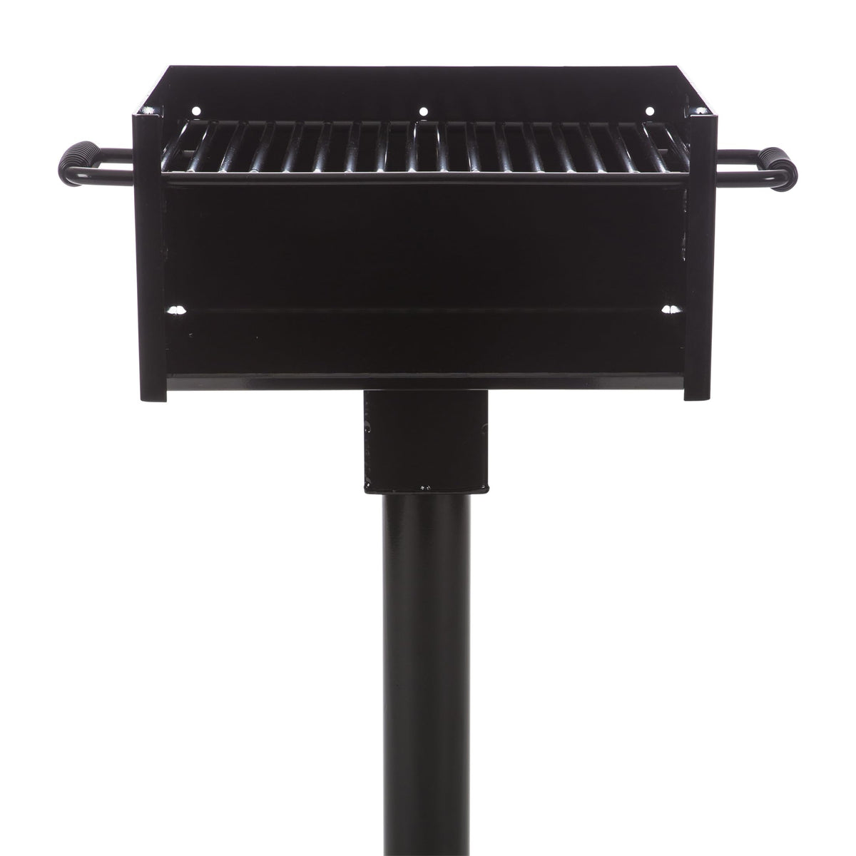 Commercial Grade Park Grill – Heavy-Duty Steel with 300 Sq Inch Cooking Grate, 360° Swivel Post, Made in the USA by Jamestown Advanced Products