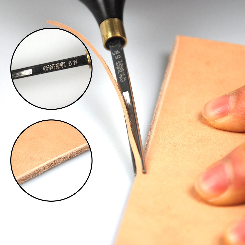 OWDEN Professional Leather Edge bevelers for Leather Craft (5#),Leather Tool.