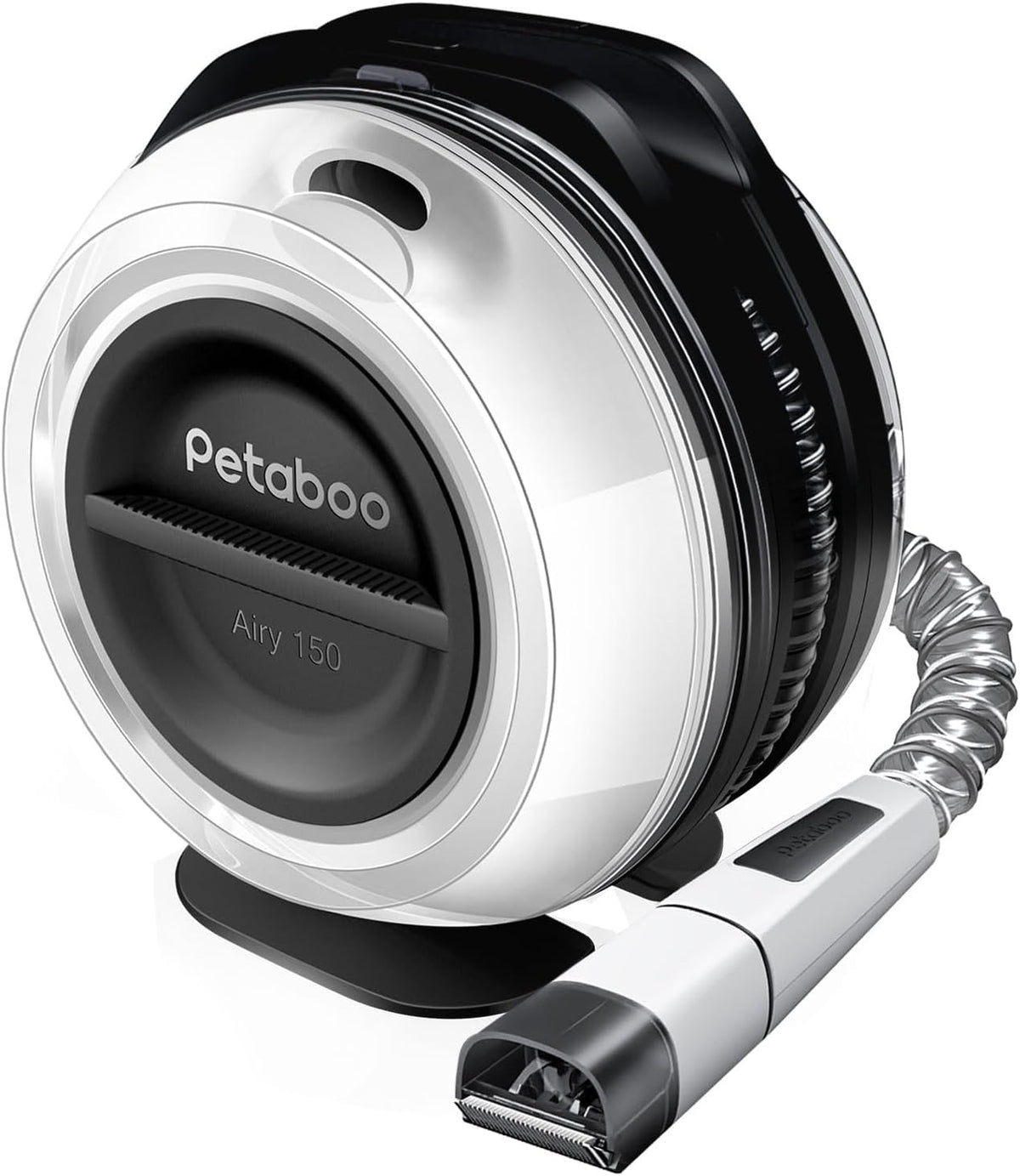petaboo Cordless Dog Grooming Vacuum, Pet Grooming Kit with Clippers Nail Grinder,Low Noise,Dog Vacuum for Shedding Grooming for Home Outdoor Car (Black5-IN-1)