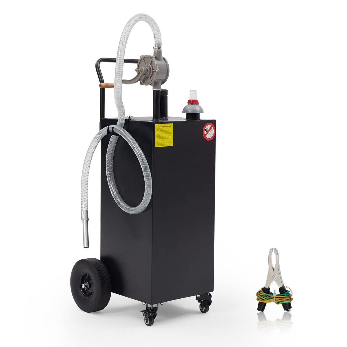 30 Gallon Gas Caddy - Portable Fuel Tank with Pump Gasoline Tank Portable Fuel Storage Tank for Boat, Car,Garden, Lawnmower, ATV