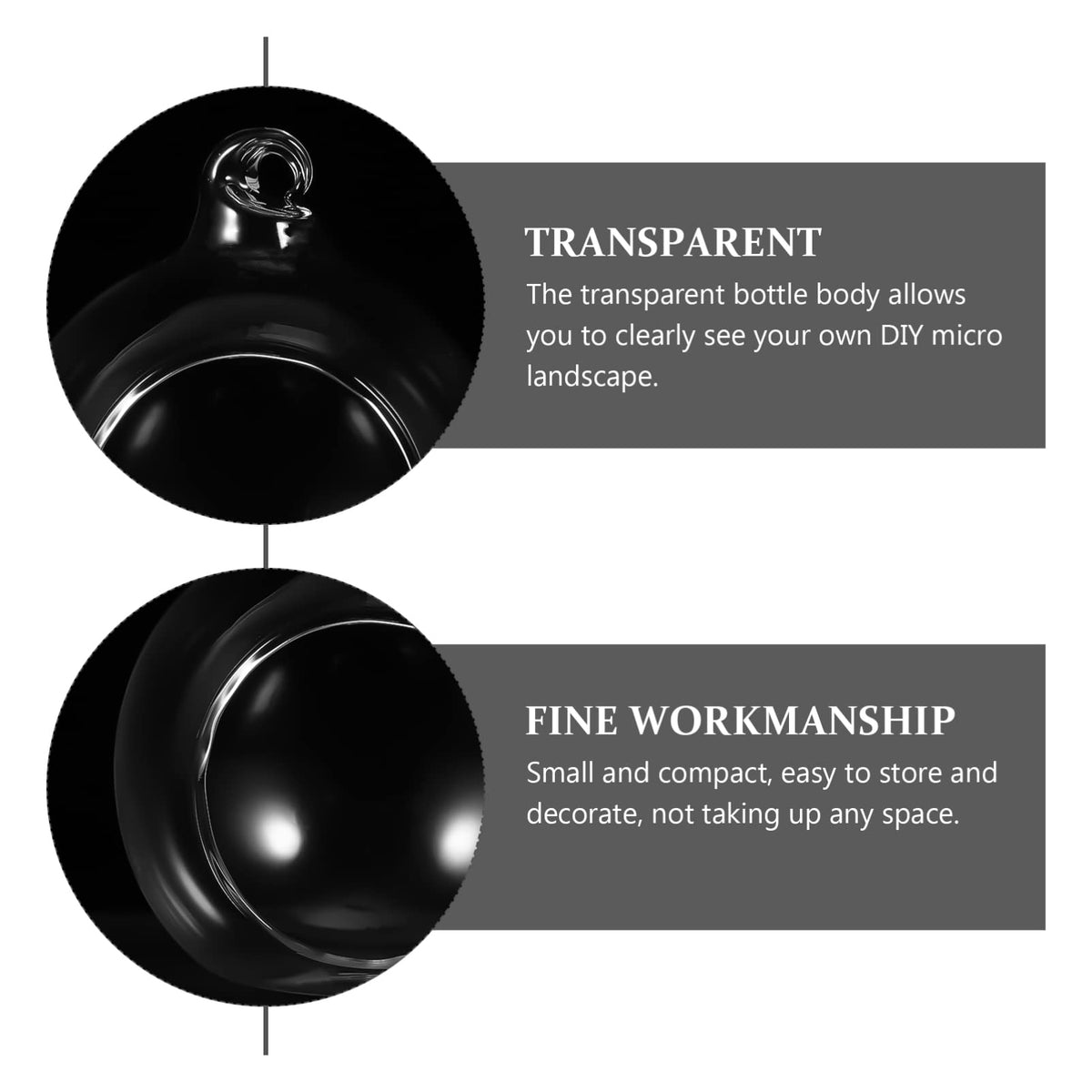 Cabilock Hanging Planter Glass Containers Glass Vases 12 Pcs Hanging Terrarium Hanging Glass orb Hanging Terrarium Globe Orbs air Plants Globe Glass Plant Glass Containers Glass Vases Glass Vase