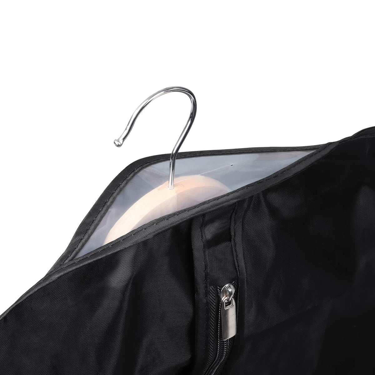Univivi Garment Bag Suit Bag for Storage and Travel 43 inch, Washable Suit Cover for T-Shirt, Jacket, Suits, Coats, Set of 5, Oxford Fabrics