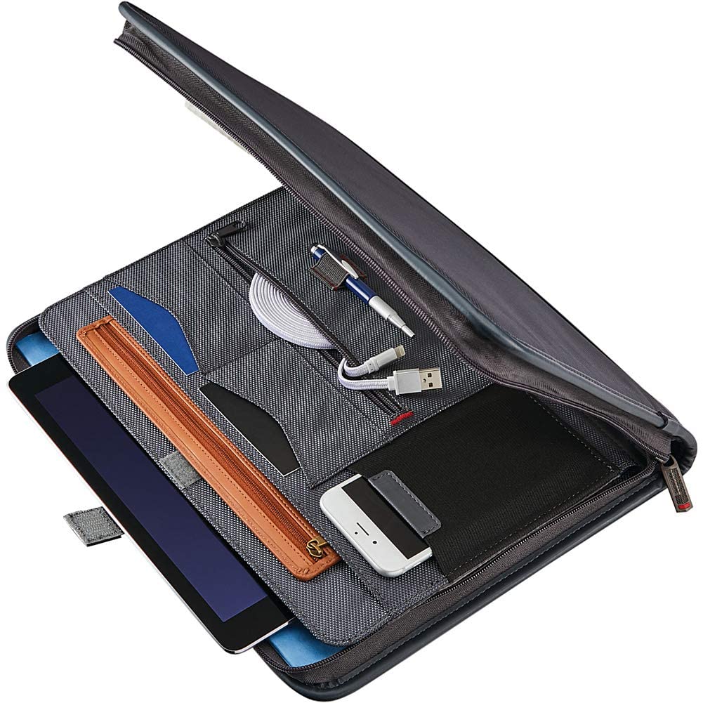 Samsonite Xenon Business Zip Portfolio, Steel Grey, One Size