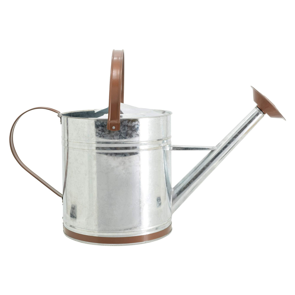 Arcadia Garden Products WC14 Classic Shiny Galvanized Metal Watering Can, Easy-Pour, Indoor and Outdoor, 2.6 gal
