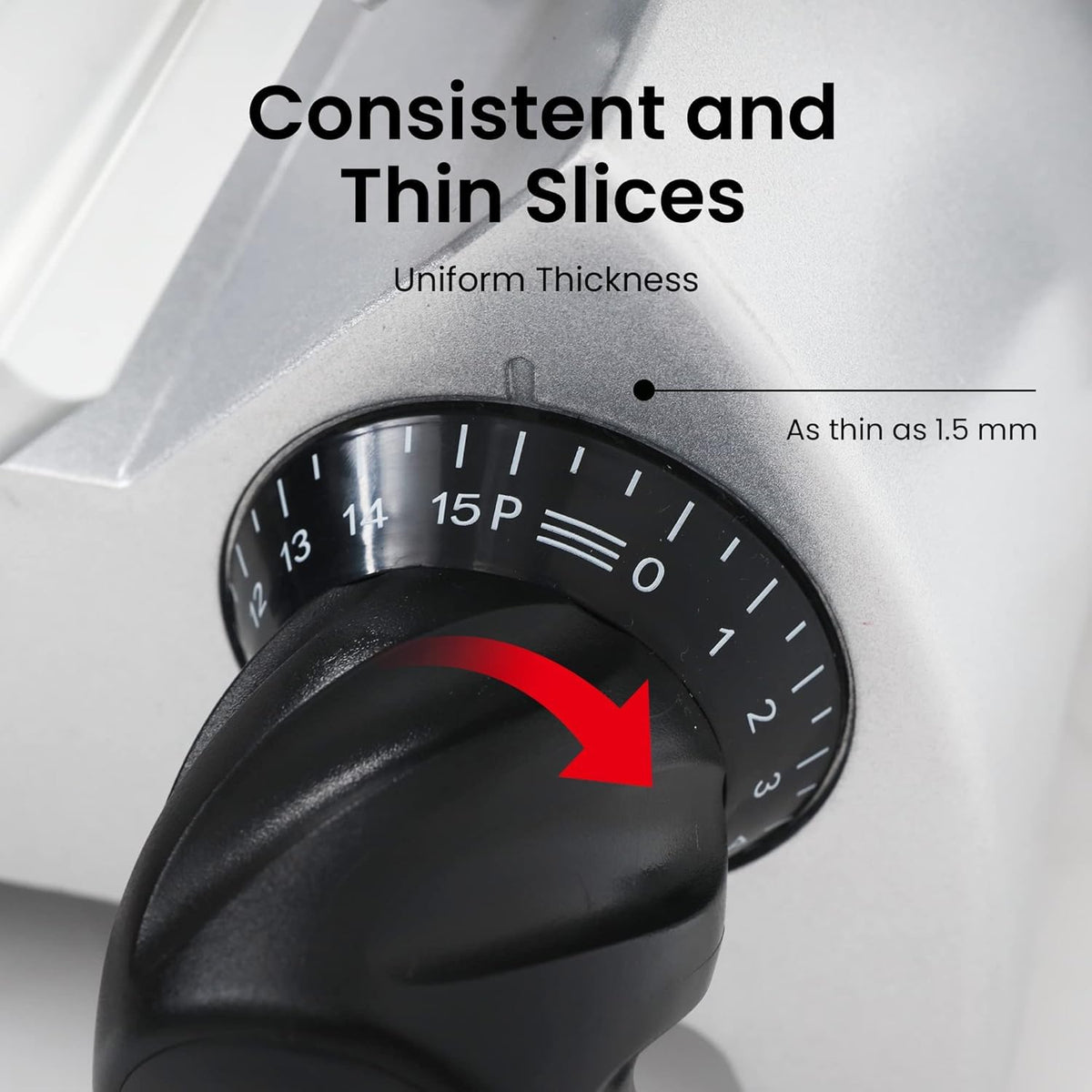 Valley Sportsman 8" Electric Meat Slicer, Commercial Meat Slicer with 1/4 HP, Italian Carbon Steel Blade, Ham Slicer with Adjustable Slicing Thickness for Semi-frozen Meat, Cheese, Deli