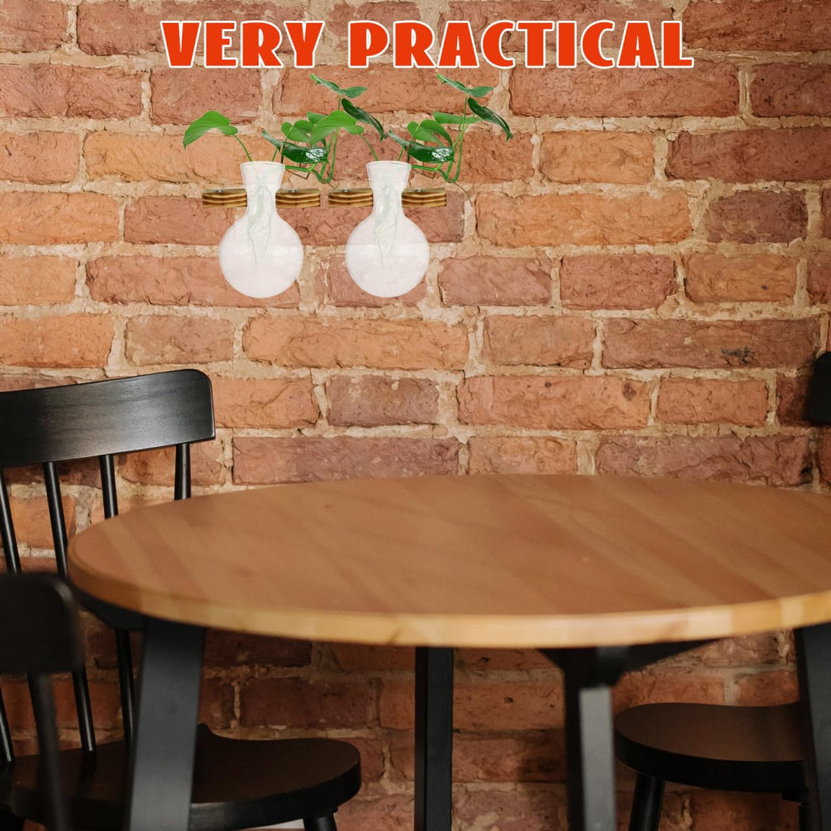 VOSAREA 3pcs Plant Propagation Station Vase Glass Plant Terrarium Hydroponic Vase Air Planter Bulb Succulent Pot Micro Landscape Vessel Desktop Decoration