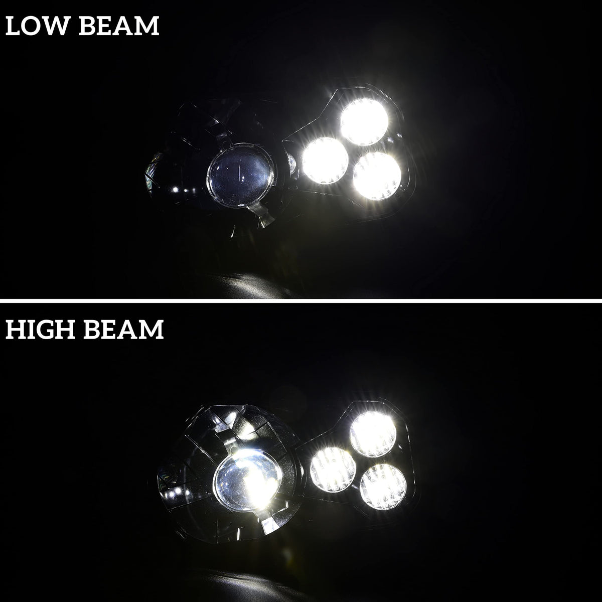 SAUTVS LED Headlights with Angel Eye for Sportsman, LED Head Lights Front Lamps with High Low Beam Lights for Polaris Sportsman 400 500 550 570 800 850 2009-2017 Accessories