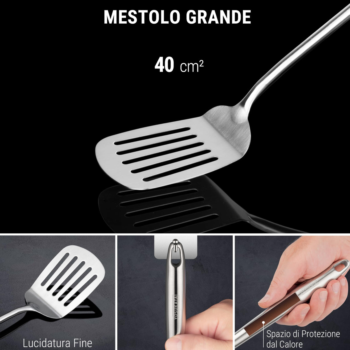 YOSUKATA Carbon Steel Wok Pan11.8 in + 17" Wok Spatula and Ladle and Turner + Reusable Natural Wooden Long Cooking Chopsticks Set of 3 pairs