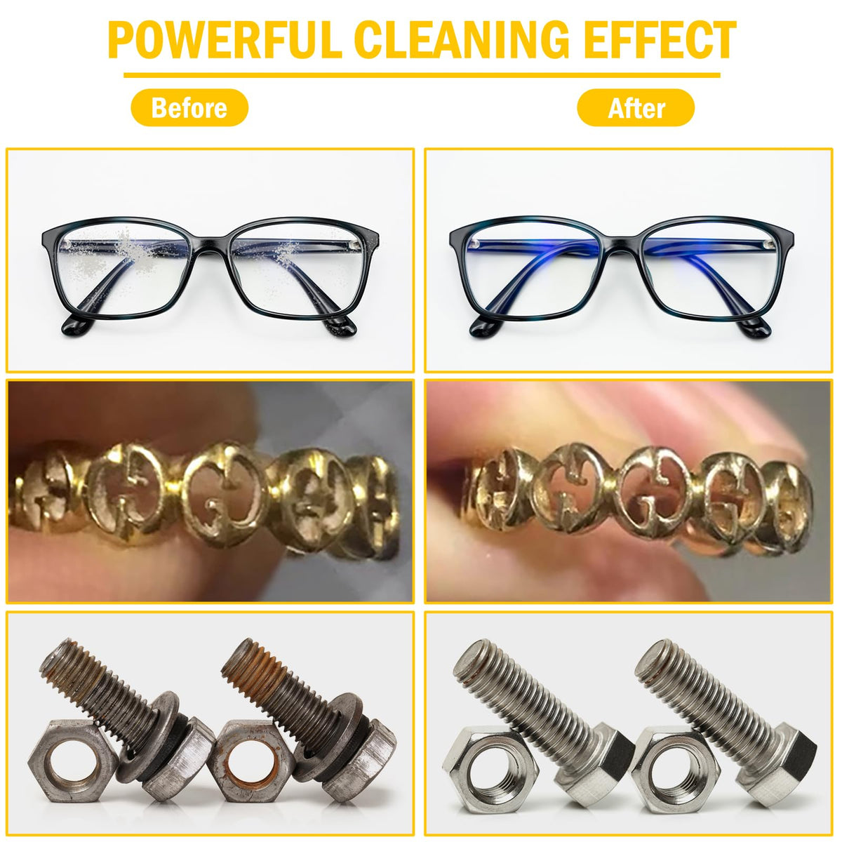 EIWEI 6L Ultrasonic Cleaner Professional Power-Adjustable Knob Jewelry Cleaning Machine with Heater Timer for Carburetor, Jewelry, Glasses, Dentures, Circuit Boards, Automotive Parts