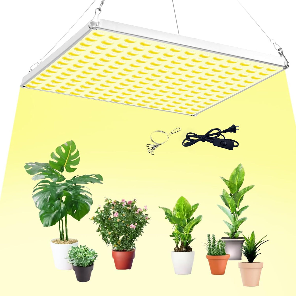 LED Grow Light for Indoor Plants Full Spectrum Plant Light for Seedling, Hydroponic, Greenhouse, Succulents, Flower