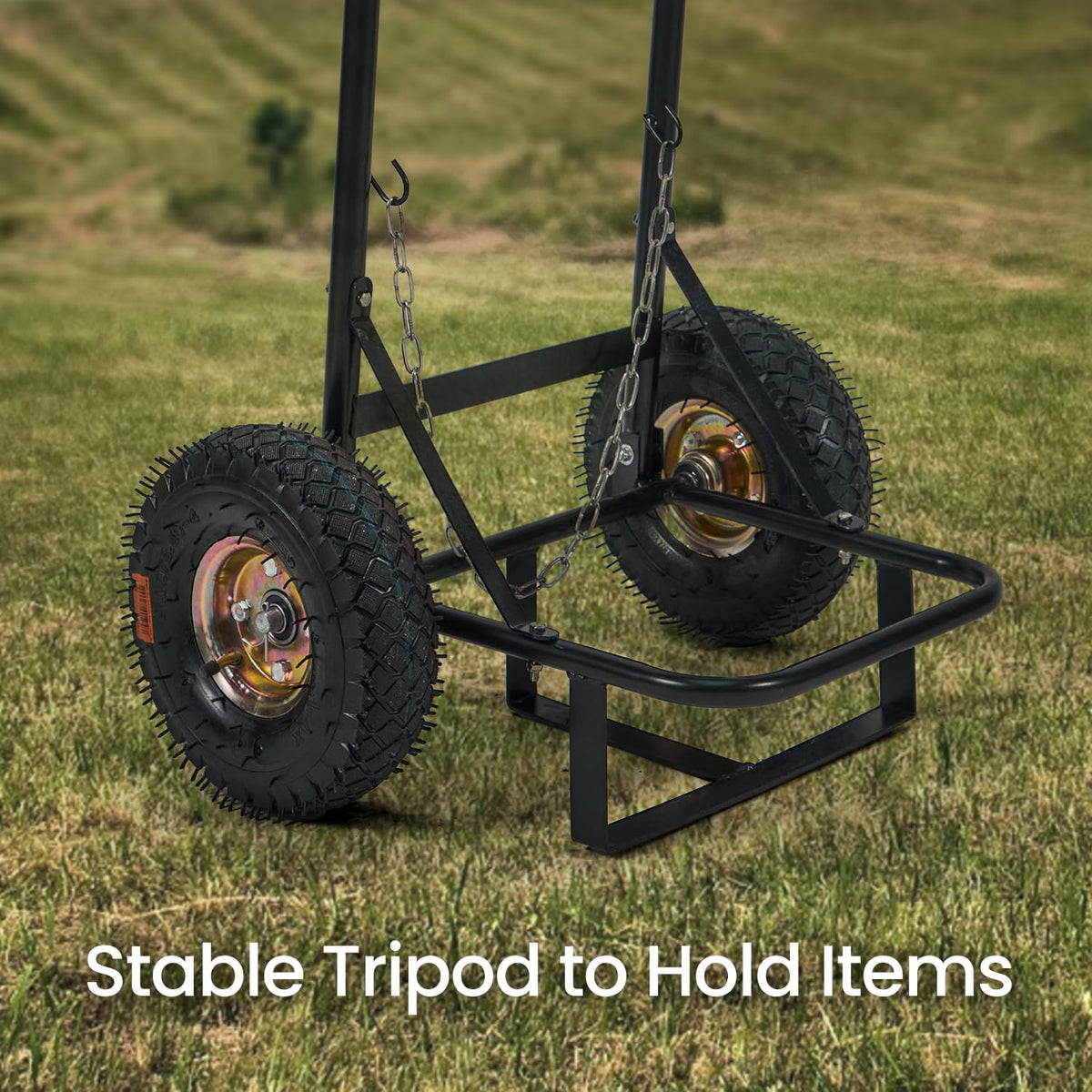 Ranein Dolly Hand Cart for Portable Tankless Water Heaters, Material Handling Truck，Mobile Hot Water Washing Station, Pet Grooming, Horse Stables, Hunting Camp & Camping
