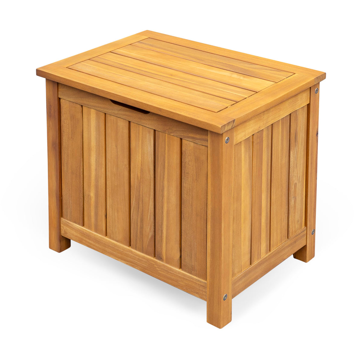 Christopher Knight Home Kensy Acacia Wood Outdoor Storage Box, 30 Gallons Wooden Patio Deck Box, Garden Backyard Storage Bench, Outdoor Storage Container for Patio Furniture Cushion, Tool, Teak Finish