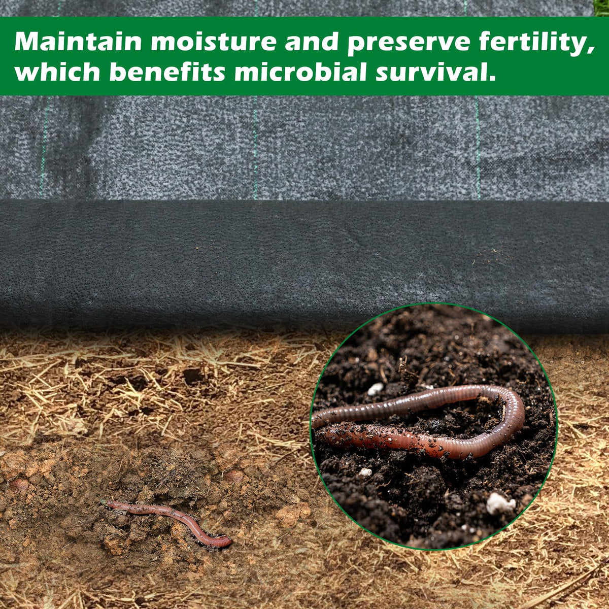 WAENLIR 5.8oz 3FT x 250FT Heavy Duty Landscape Fabric Weed Barrier Premium Woven Ground Cover Roll, UV Resistant&Tear-Proof, Ideal for Garden Beds, Walkways, Patios, Greenhouses, Outdoor Landscaping