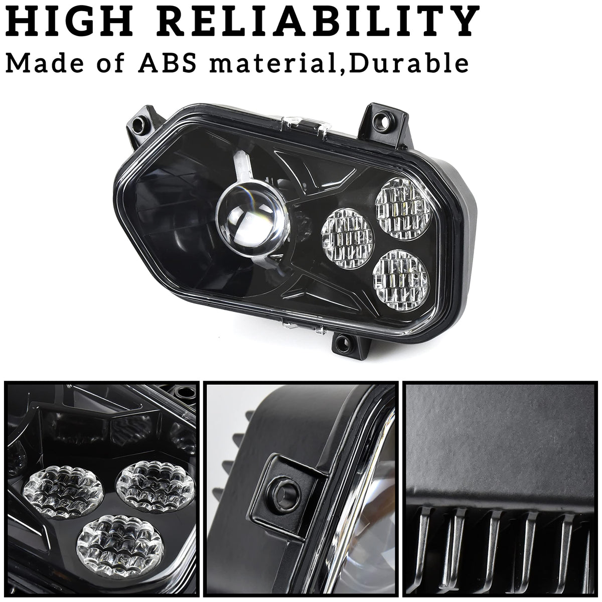 SAUTVS LED Headlights with Angel Eye for Sportsman, LED Head Lights Front Lamps with High Low Beam Lights for Polaris Sportsman 400 500 550 570 800 850 2009-2017 Accessories