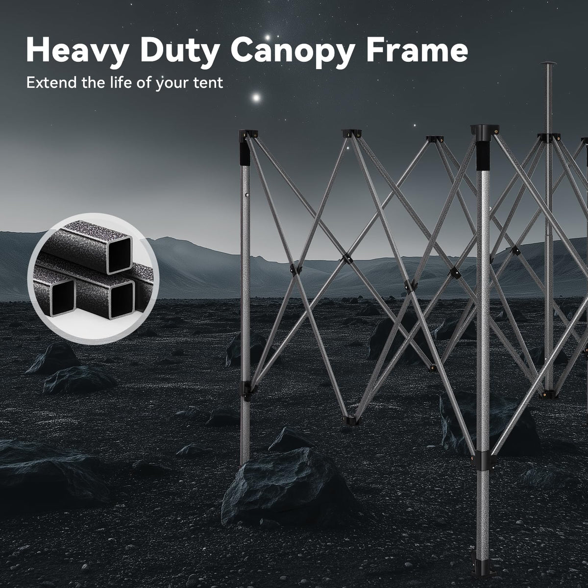 COBIZI 10x15 Heavy Duty Pop Up Canopy Tent with 4 Sidewalls Thicken Frame, Commercial Easy Up Outdoor Wedding Party Tents, All Season Waterproof Windproof with Stakes Sandbags Ropes Bag, Gray
