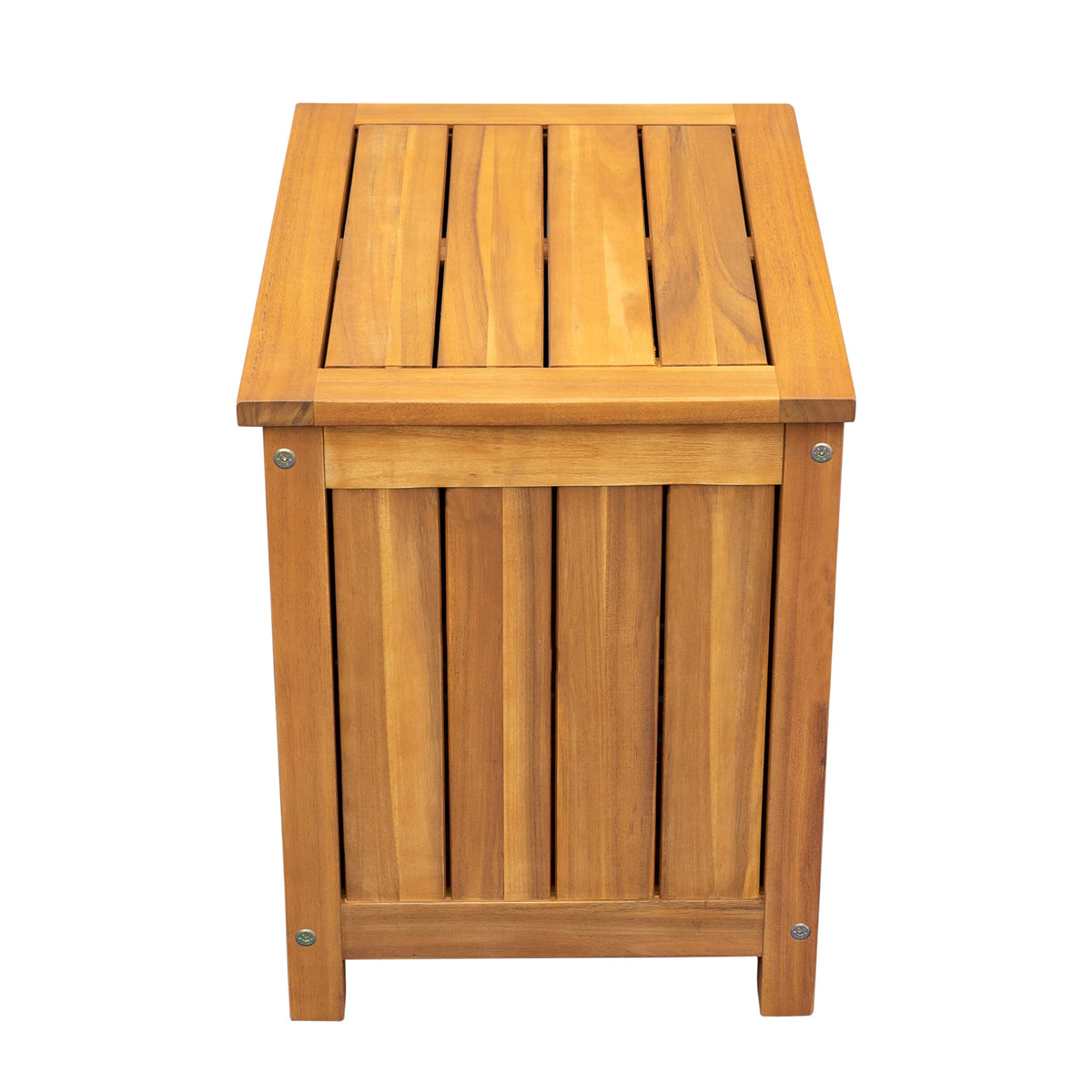 Christopher Knight Home Kensy Acacia Wood Outdoor Storage Box, 30 Gallons Wooden Patio Deck Box, Garden Backyard Tool Storage, Outdoor Storage Container for Patio Furniture Cushion, Teak Finish