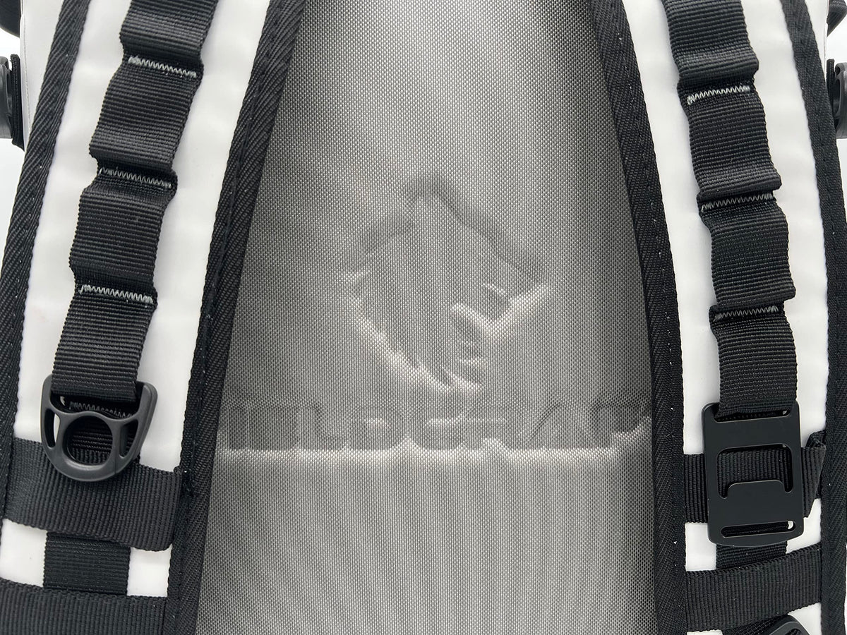 Hypalon TPU Insulated Cooler Backpack Leakproof Waterproof Cooler Bag, Arctic Wolf by Fieldcraft for Travel Sports, Beach, Outdoor Activities, Fishing, Hiking, Camping, and Hunting,