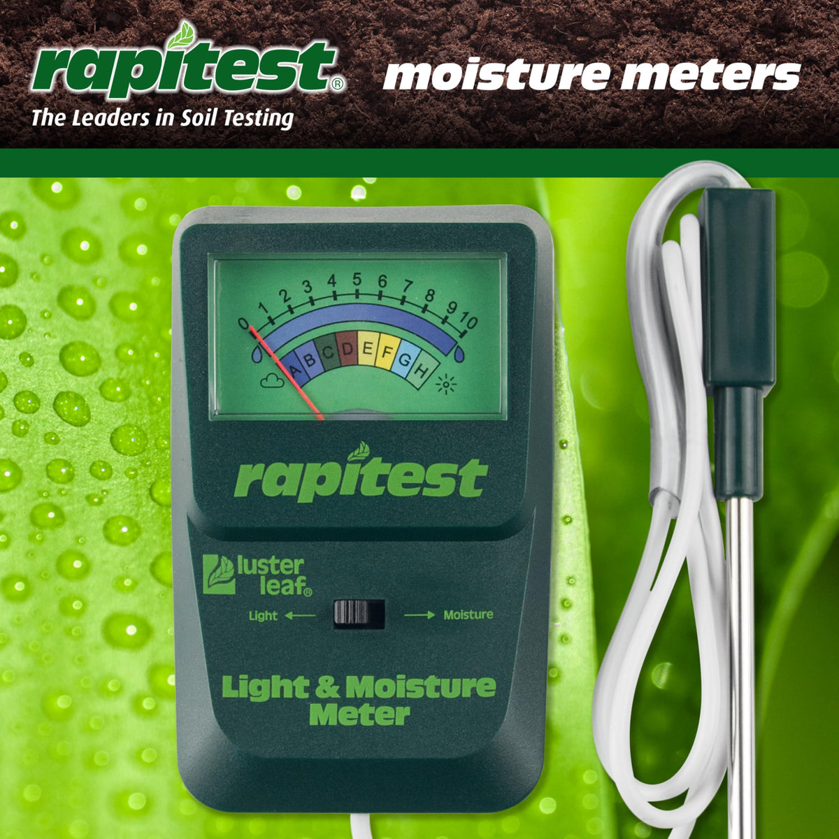 Luster Leaf JEN-639 Rapitest Moisture and Light Combo Meter