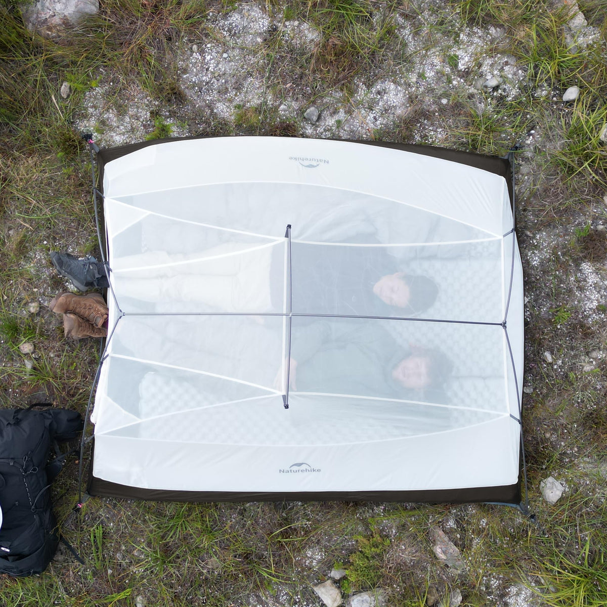 Naturehike Cloud Up 3 Person Backpacking Tent with Footprint - 3 Season Free Standing Lightweight 3 Person Camping Tent | with Footprint, Free Standing, Dome, Camping, Hiking, Waterproof